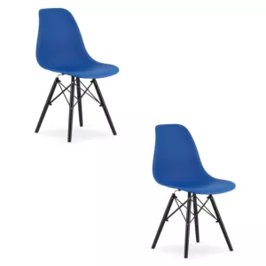 Krzesło OSAKA niebieskie / nogi czarne x 2