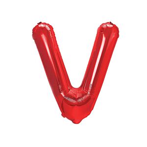 Balon foliowy „litera V”, czerwona, 40 cm [balon na powietrze]