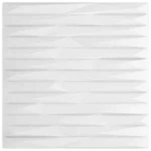 Panele ścienne, 24 szt., białe, 50x50 cm, XPS, 6 m², kamień