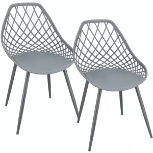 2 x Krzesło ARANDA szare + nogi kolor