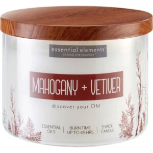Candle-lite Essential Elements - Mahogany & Vetiver - 418g