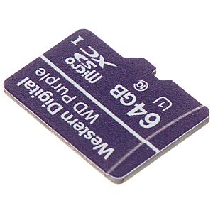 KARTA PAMIĘCI SD-MICRO-10/64-WD 64 GB WD