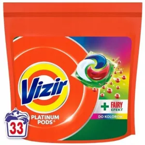 Vizir Platinum PODS Color + Fairy Effect Kapsułki do prania ubrań, 33 prań