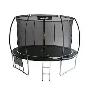 Trampolina LEAN Sport Max 14ft Czarno-Zielona