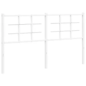 Metalowe wezgłowie, białe, 150 cm
