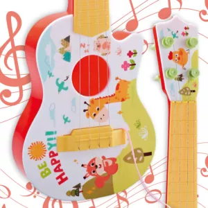  WOOPIE Gitara Akustyczna dla Dzieci Czerwona 43