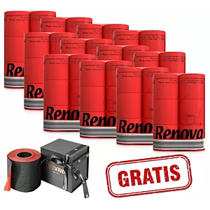 12x Czerwony papier toaletowy Renova 6R +gratis