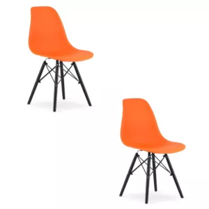 Krzesło OSAKA pomarańcz / nogi czarne x 2