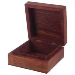 Szkatułka pudełko z drewna palisandrowego z motywem 'Motyl'
