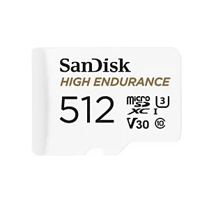 KARTA SANDISK HIGH ENDURANCE (rejestratory i monitoring) microSDXC 512GB V30 z adapterem