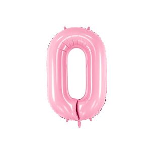 Balon foliowy "cyfra 0", różowa, 100 cm [balon na hel, cyfra duża, urodziny]