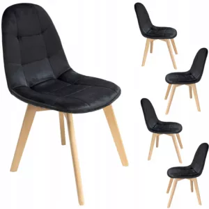 4 x Krzesło COLIN czarne