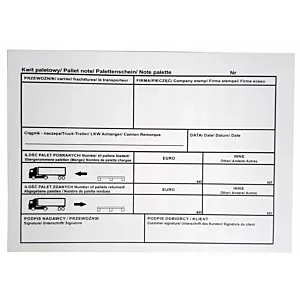 Kwit Paletowy A5 100 kartek - Samokopiujący - 10 szt.