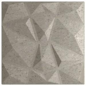 Panele ścienne, 48 szt., szarość betonu, 50x50 cm, XPS, 12 m²