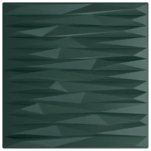 Panele ścienne, 48 szt., zielone, 50x50 cm, XPS, 12 m², kamień