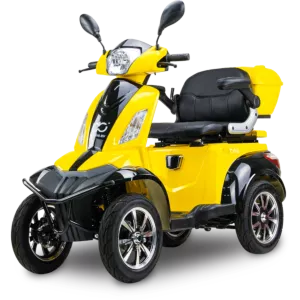 Skuter elektryczny pojazd inwalidzki BILI BIKE SHINO QUADRO 30Ah LIT żółty/czarny