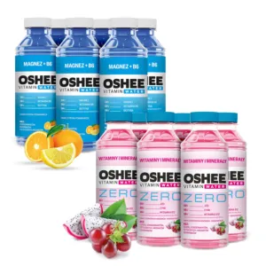 12x OSHEE Vitamin Water Witaminy i Minerały ZERO, Magnez + B6 555 ml 555 ml