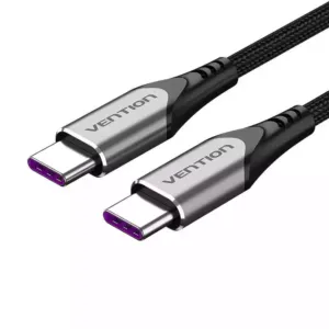 Kabel ładowania USB-C do USB-C Vention, TAEHF,  PD 5A, 1m (czarny)