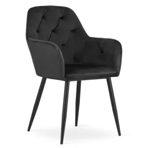 Krzesło DAKAR - czarny aksamit x 1