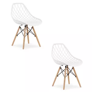 Krzesło SAKAI - białe x 2
