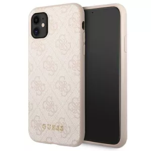 Guess 4G Metal Gold Logo – Etui iPhone 11 (różowy)