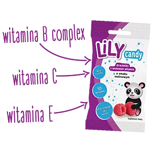 Lily Candy drażetki o smaku malinowym  40 g