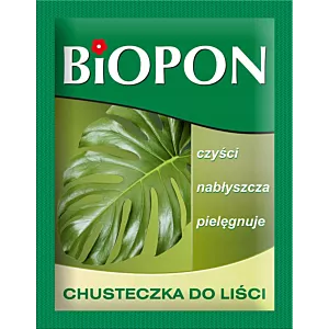 Biopon chusteczki pielęgnujące do liści ściereczka