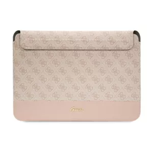 Guess 4G Stripe Metal Logo Computer Sleeve - Etui na notebooka 14" (Różowy)