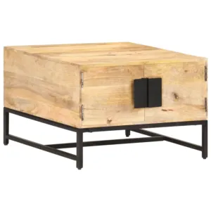 Stolik kawowy, 67 x 67 x 45 cm, lite drewno mango