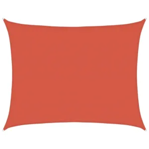 Żagiel przeciwsłoneczny, 160 g/m², terakotowy, 6x7 m, HDPE