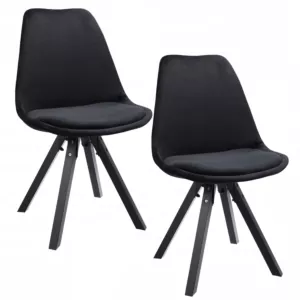 2 x Krzesło SAIDA czarne - czarne nogi