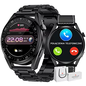 Smartwatch Giewont Vertex SmartCall GW450-2 Carbon/Carbon Leather