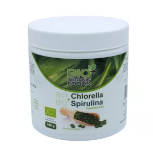 BIO chlorella i BIO spirulina tabletki BIO Organic Foods 280 g