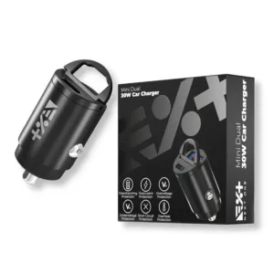 NEXT ONE Ładowarka samochodowa Mini Dual 30W PD/QC 3.0 1xUSB-C / 1xUSB-A