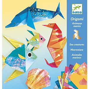 Origami MORSKIE ZWIERZĘTA (metaliczne)  DJ08755