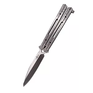 Nóż składany motylek Third Balisong Satin Stainless Steel, Satin (K2920B)