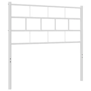 Metalowe wezgłowie, białe, 100 cm