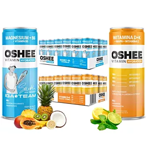 48x OSHEE Vitamin Hydration Witamina D + K oraz Magnez  250 ml