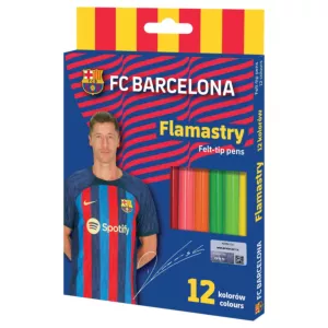 Flamastry okrągłe FC Barcelona - 12 kolorów