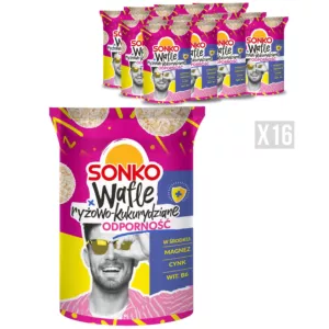 16x SONKO Wafle ryżowo-kukurydziane odporność 85g