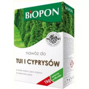 BIOPON,,NAWÓZ DO TUI I CYPRYSÓW GRANULAT 1KG