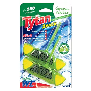 Czterofunkcyjna zawieszka barwiąca wodę Tytan Green 2X40G