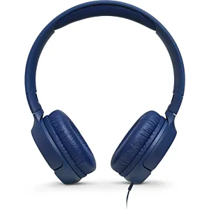Słuchawki JBL Tune 500 (niebieskie, nauszne; z wbudowanym mikrofonem)