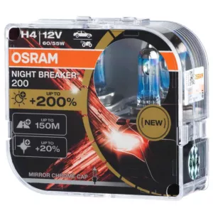 Super mocne żarówki H4 OSRAM Night Breaker +200%