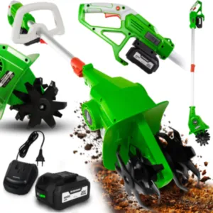 Glebogryzarka akumulatorowa 4 ostrza kultywator Heckermann AMGG155