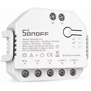 Sonoff DUAL R3 Lite WiFi Inteligentny Przełącznik 2 kanały eWeLink