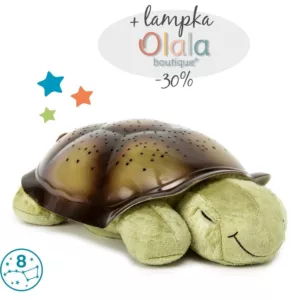 Cloud B&#174Twilight Turtle&#8482 Classic Mocha - Lampka Nocna Z Projekcją Świetlną - Żółw Brązowy