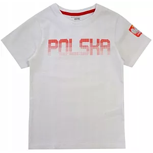 T-SHIRT chłopięcy dla kibica POLSKA 134 R805B