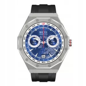 Zegarek męski Smartwatch Biznes Kiano elegance - Srebrny- Metalowa koperta