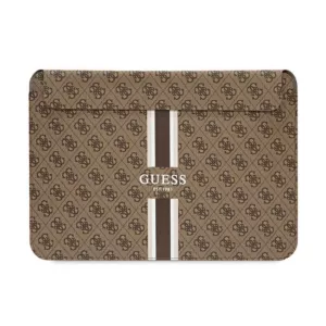 Guess 4G Printed Stripes Computer Sleeve - Etui na notebooka 14" (Brązowy)